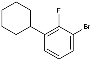 1-bromo-3-cyclohexyl-2-fluorobenzene Struktur