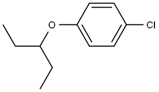 1-Chloro-4-(1-ethylpropoxy)benzene Structure