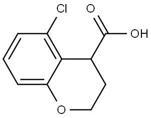 5-Chloro-3,4-dihydro-2H-1-benzopyran-4-carboxylic acid,1509196-74-0,结构式