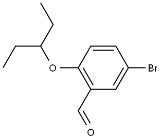 5-Bromo-2-(1-ethylpropoxy)benzaldehyde Structure