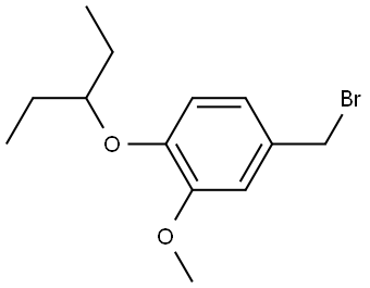 4-(Bromomethyl)-1-(1-ethylpropoxy)-2-methoxybenzene Structure