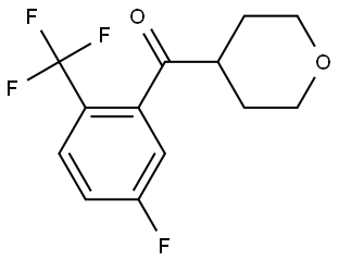 5-Fluoro-2-(trifluoromethyl)phenyl](tetrahydro-2H-pyran-4-yl)methanone|