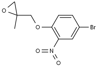 2-((4-bromo-2-nitrophenoxy)methyl)-2-methyloxirane 结构式