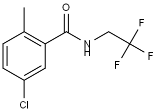 5-Chloro-2-methyl-N-(2,2,2-trifluoroethyl)benzamide Structure