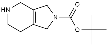 2H-Pyrrolo[3,4-c]pyridine-2-carboxylic acid, 1,3,4,5,6,7-hexahydro-, 1,1-dimethylethyl ester Structure