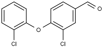3-chloro-4-(2-chlorophenoxy)benzaldehyde 结构式