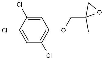 2-Methyl-2-[(2,4,5-trichlorophenoxy)methyl]oxirane Structure