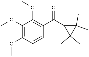 (2,2,3,3-Tetramethylcyclopropyl)(2,3,4-trimethoxyphenyl)methanone Structure