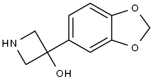 3-(1,3-Benzodioxol-5-yl)-3-azetidinol Structure