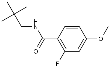 N-(2,2-Dimethylpropyl)-2-fluoro-4-methoxybenzamide 结构式