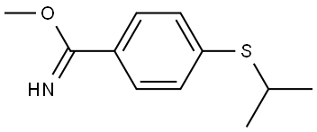 Methyl 4-[(1-methylethyl)thio]benzenecarboximidate,1513552-37-8,结构式