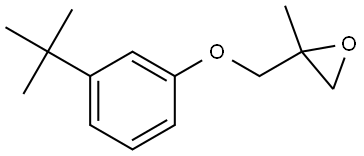 2-[[3-(1,1-Dimethylethyl)phenoxy]methyl]-2-methyloxirane Structure