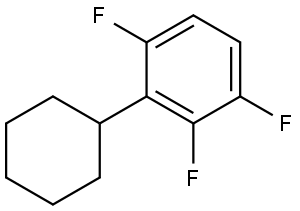 2-cyclohexyl-1,3,4-trifluorobenzene 结构式