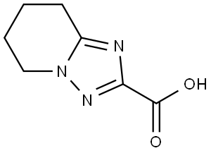 [1,2,4]Triazolo[1,5-a]pyridine-2-carboxylic acid, 5,6,7,8-tetrahydro- 化学構造式