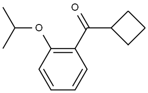 Cyclobutyl[2-(1-methylethoxy)phenyl]methanone,1517826-76-4,结构式