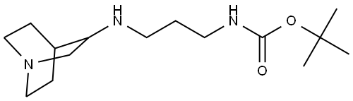 tert-butyl (3-(quinuclidin-3-ylamino)propyl)carbamate Structure