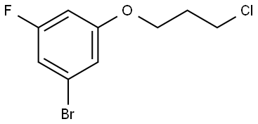 1-Bromo-3-(3-chloropropoxy)-5-fluorobenzene 结构式