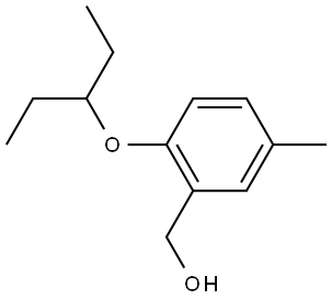 2-(1-Ethylpropoxy)-5-methylbenzenemethanol Structure