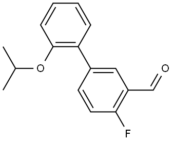 4-Fluoro-2'-(1-methylethoxy)[1,1'-biphenyl]-3-carboxaldehyde Structure