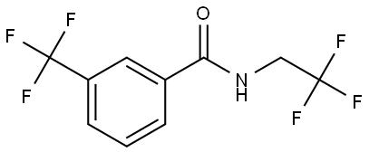 N-(2,2,2-Trifluoroethyl)-3-(trifluoromethyl)benzamide Structure