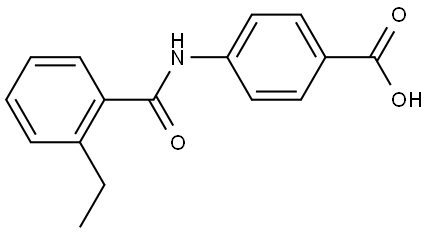4-[(2-Ethylbenzoyl)amino]benzoic acid 结构式