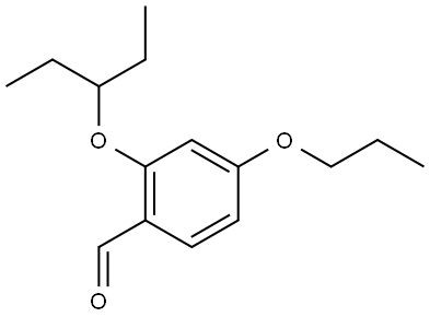 2-(1-Ethylpropoxy)-4-propoxybenzaldehyde 结构式