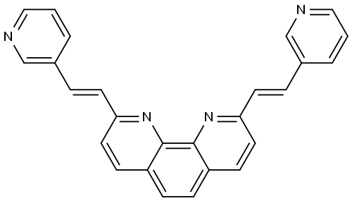 2,9-bis-(2-pyridin-3-yl-vinyl)-[1,10]phenanthroline Structure