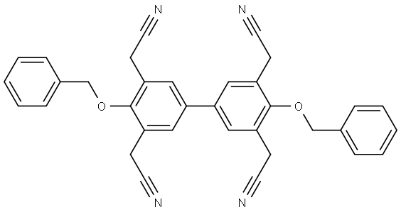 2,2',2'',2'''-(4,4'-bis(benzyloxy)-[1,1'-biphenyl]-3,3',5,5'-tetrayl)tetraacetonitrile|
