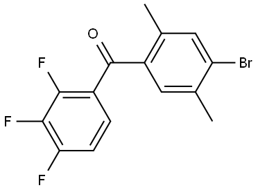 Methanone, (4-bromo-2,5-dimethylphenyl)(2,3,4-trifluorophenyl)- Structure