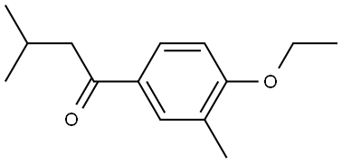 1-(4-Ethoxy-3-methylphenyl)-3-methyl-1-butanone 结构式