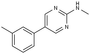 N-Methyl-5-(3-methylphenyl)-2-pyrimidinamine Structure