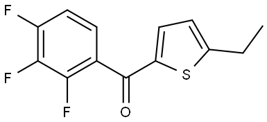 (5-Ethyl-2-thienyl)(2,3,4-trifluorophenyl)methanone Structure