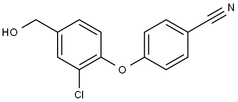 Benzonitrile, 4-[2-chloro-4-(hydroxymethyl)phenoxy]- Structure