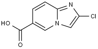 2-chloroimidazo[1,2-a]pyridine-6-carboxylic acid Struktur