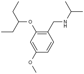 2-(1-Ethylpropoxy)-4-methoxy-N-(1-methylethyl)benzenemethanamine Structure