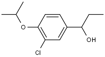 1-(3-chloro-4-isopropoxyphenyl)propan-1-ol 结构式