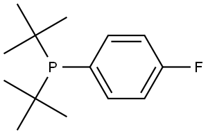 (4-氟苯基)二叔丁基膦,1527485-20-6,结构式