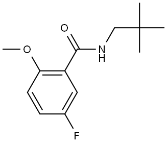 N-(2,2-Dimethylpropyl)-5-fluoro-2-methoxybenzamide Structure