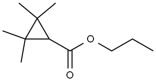 Propyl 2,2,3,3-tetramethylcyclopropanecarboxylate Structure