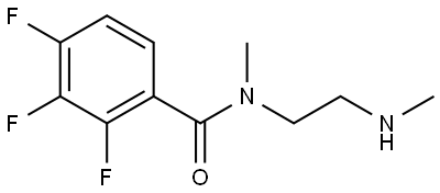 2,3,4-Trifluoro-N-methyl-N-[2-(methylamino)ethyl]benzamide Struktur