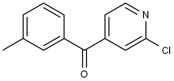 (2-Chloro-4-pyridinyl)(3-methylphenyl)methanone 结构式