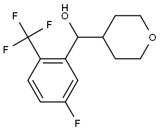 α-[5-Fluoro-2-(trifluoromethyl)phenyl]tetrahydro-2H-pyran-4-methanol Structure