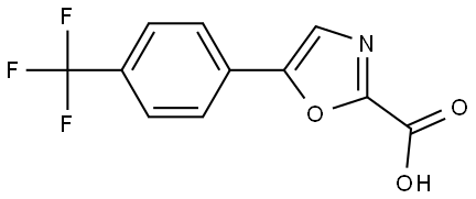 5-(4-Trifluoromethyl-phenyl)-oxazole-2-carboxylic acid Structure