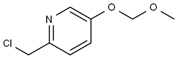 2-(氯甲基)-5-(甲氧基甲氧基)吡啶 结构式