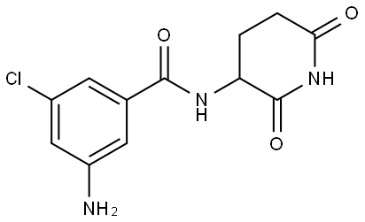 3-amino-5-chloro-N-(2,6-dioxopiperidin-3-yl)benzamide Structure