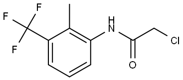 Acetamide, 2-chloro-N-[2-methyl-3-(trifluoromethyl)phenyl]- 化学構造式