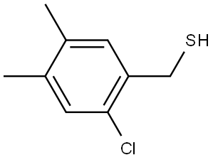 2-Chloro-4,5-dimethylbenzenemethanethiol 结构式