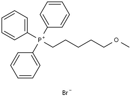 Phosphonium, (5-methoxypentyl)triphenyl-, bromide (1:1) Structure