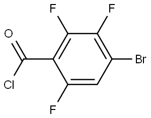 4-Bromo-2,3,6-trifluorobenzoyl chloride,1541639-00-2,结构式