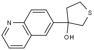 Tetrahydro-3-(6-quinolinyl)thiophene-3-ol Structure